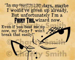 Original Gajeel Redfox (Fairy Tail) Fan Art Quote