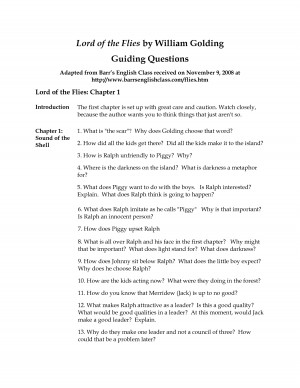 Quotes And Page Numbers From Lord Of The Flies About Ralph ~ Lord Of ...