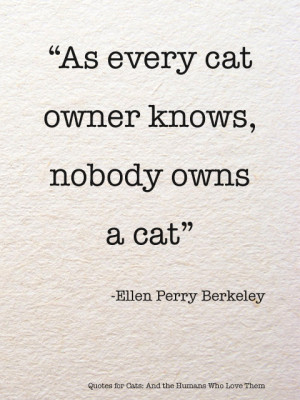 As every cat owner knows…via Quotes for Cats