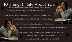 10 things i hate about you poem
