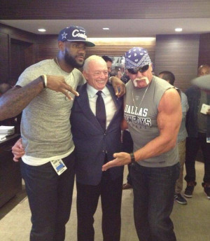 Lebron Jerry Hulk PHOTO | Dallas Cowboys: LeBron James, Jerry Jones ...