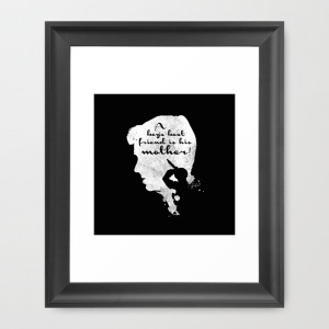 Boy’s best friend – Norman Bates Psycho Silhouette Quote Framed ...