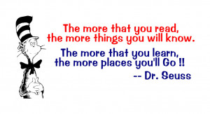 Dr. Seuss Quotes The More You Read Dr seuss the m.