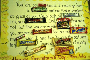 : SECRETARY DAY CANDY GRAM Enrichment Activities, Candies Cards ...