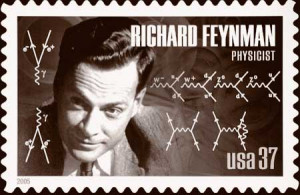 Post Office stamp of Richard Feynman. Donated by Gerald Skloot ...