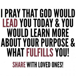 WHAT IS GOD'S PURPOSE FOR YOUR LIFE.