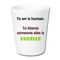 cute tennis-themed gift #funny quotes #doubles #tennis More