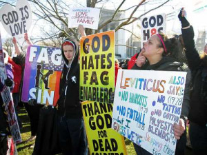 The religious right Phelps clan protesting outside the Supreme Court ...