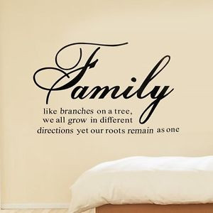 ... -Branches-Together-Love-Art-wall-Sticker-Decal-Quote-Home-Room-Decor