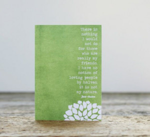 Jane Austen QuoteMy Friends Greeting Card by hairbrainedschemes, $5.00