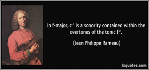 Jean Philippe Rameau Quote