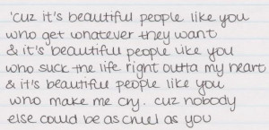Beautiful People - Cher Lloyd. This is ironic for me to see these ...