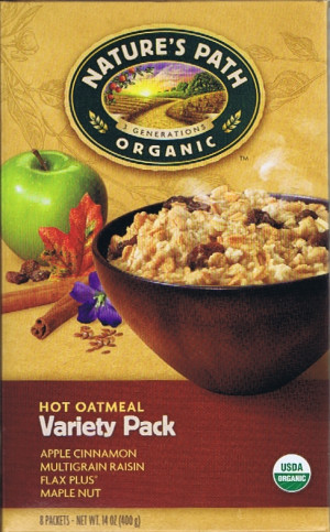 Nature's Path Hot Oatmeal Variety Pack (Jeremy Bulloch quote)