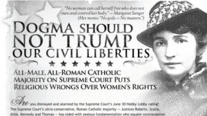 ... Thursday was a full-page ad that many will consider anti-Catholic
