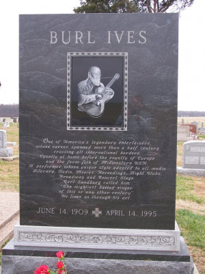 Burl Ives Grave Monument