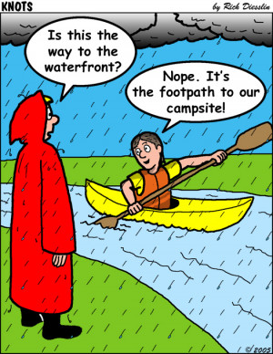 Kayaking Cartoon Page