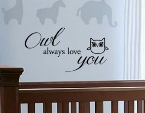 Amazon.com: Owl always love you Vinyl wall art Inspirational quotes ...
