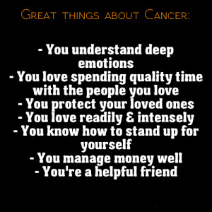 Great Things About Cancer