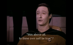 One more Shakespeare Quote from a Q Episode