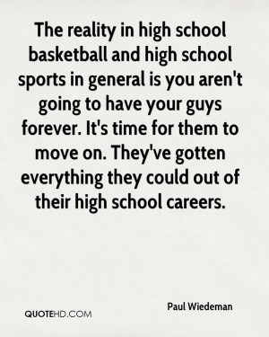 The reality in high school basketball and high school sports in