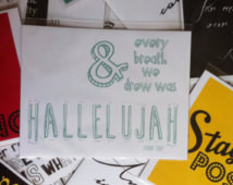 Hallelujah- Leonard Cohen Quote Pri nt ...