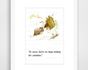 Matted, Winnie the Pooh, Inspirational Quote Print, Winnie the Pooh ...