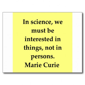 marie curie quote postcard
