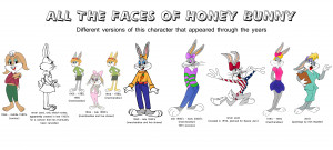 Honey Bunny, Bugs Bunny's girlfriend - different versions of this ...