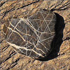 The networked Heart ~ (Abra K.) Tags: stone poetry poem heart quote ...