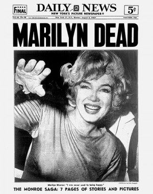 1962 - Death of Marilyn Monroe Marilyn Monroe was found dead at her ...