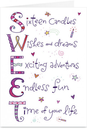 Happy Sweet 16 Birthday Quotes