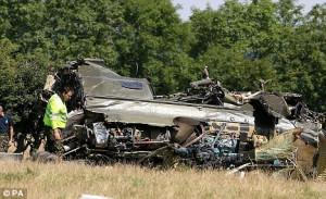 Wreckage: Twelve military personnel were on the helicopter and three ...