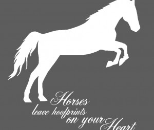 white glitter horse striking and simple print perfect for any horse ...