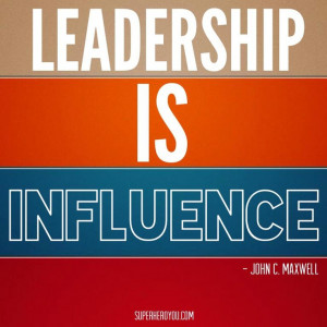 Leadership is #Influence