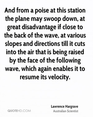 And from a poise at this station the plane may swoop down, at great ...