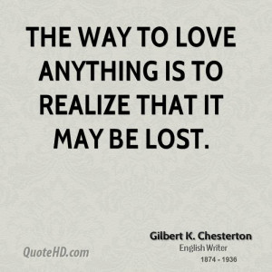 Gilbert K. Chesterton Love Quotes