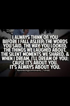 And then i dream about you