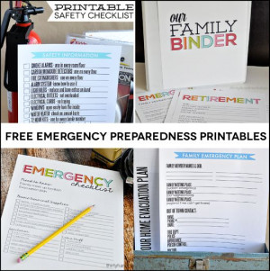 ... Preparedness - things you can do now to feel prepared: Free Printable