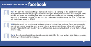 The next National Back to Church Sunday will be held on September 18 ...