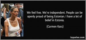 More Carmen Kass Quotes