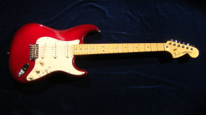 ... Robin Trower Signature Strat Wine Burst and signed by Robin Trower