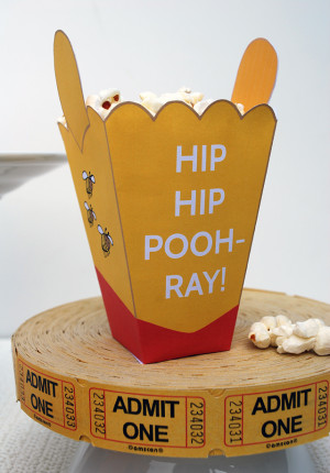Winnie The Pooh Free Printables Popcorn Boxes for Pooh Tigger and ...