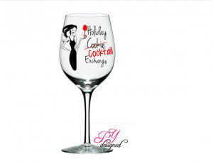 Funny Wine Glass for Holidays Personalized with Quote and Name