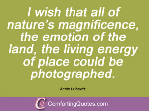Sayings From Annie Leibovitz