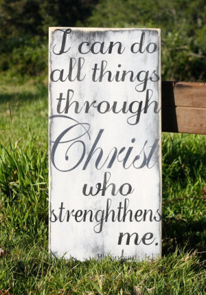 Bible Verse Hand Painted Wooden Sign Wall by AmberMooreDesigns, $39.99