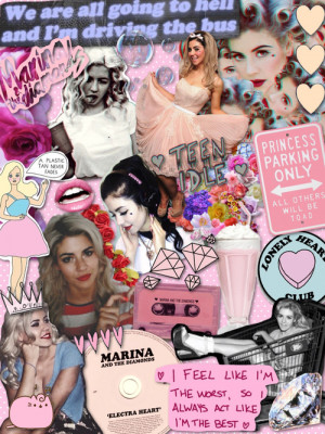 Collage of Marina and the Diamonds | We Heart It