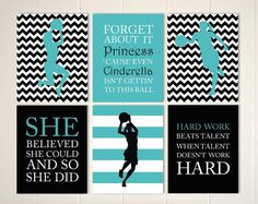 quotes wall art, basketball girl, basketball wall art, basketball ...
