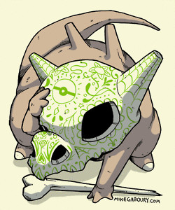 gif Illustration gaming pokemon sugar skull Cubone mike gaboury