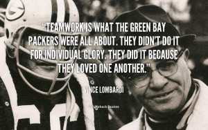 Vince Lombardi Quotes On Teamwork