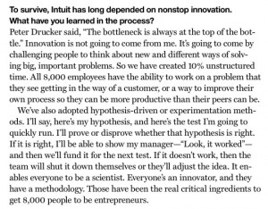 Intuit CEO Brad Smith & Lean Thinking